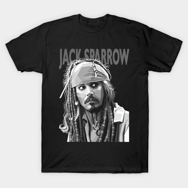 Captain Jack Sparrow T-Shirt by lots of artWork